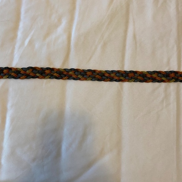Vintage Rainbow Leather Braided Belt- ML - Picture 11 of 12